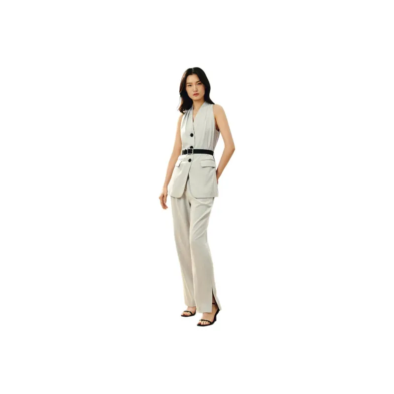 INSUN Business Suits Women's Light Gray-0