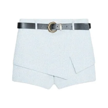 ZARA Casual Shorts Women's Nude/Blue