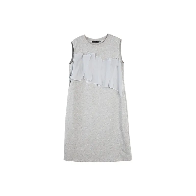 ELLE Sleeveless Dresses Women's Light Gray-0