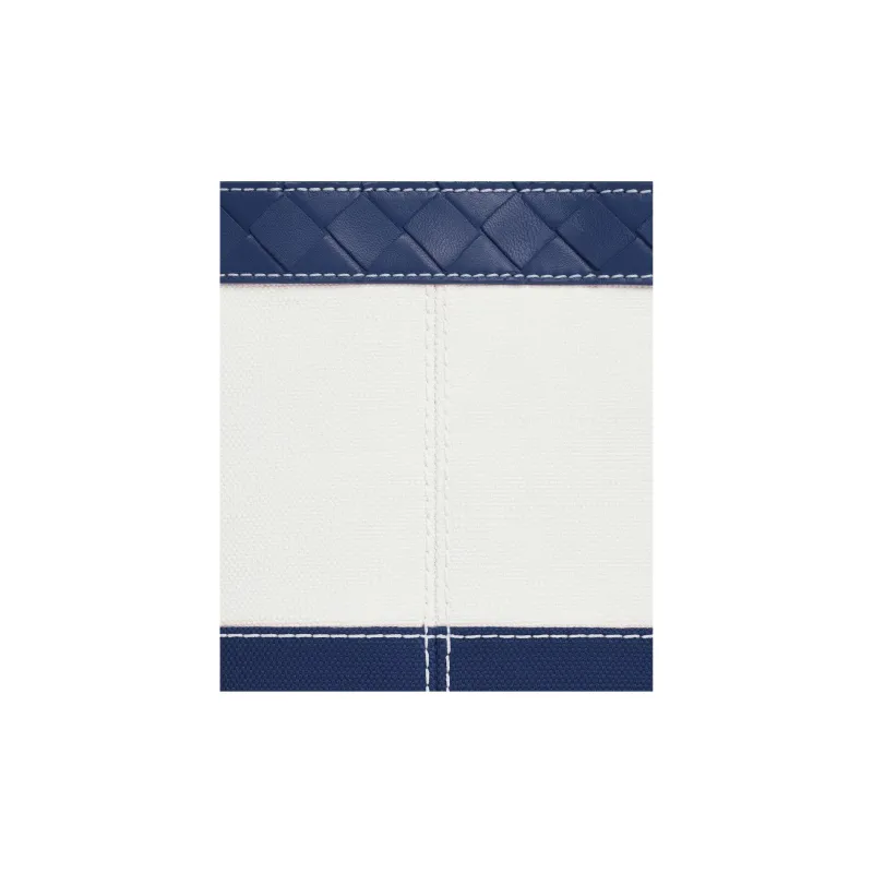 Bottega Veneta Canvas Bag Clutch Medium Size Women's White-4