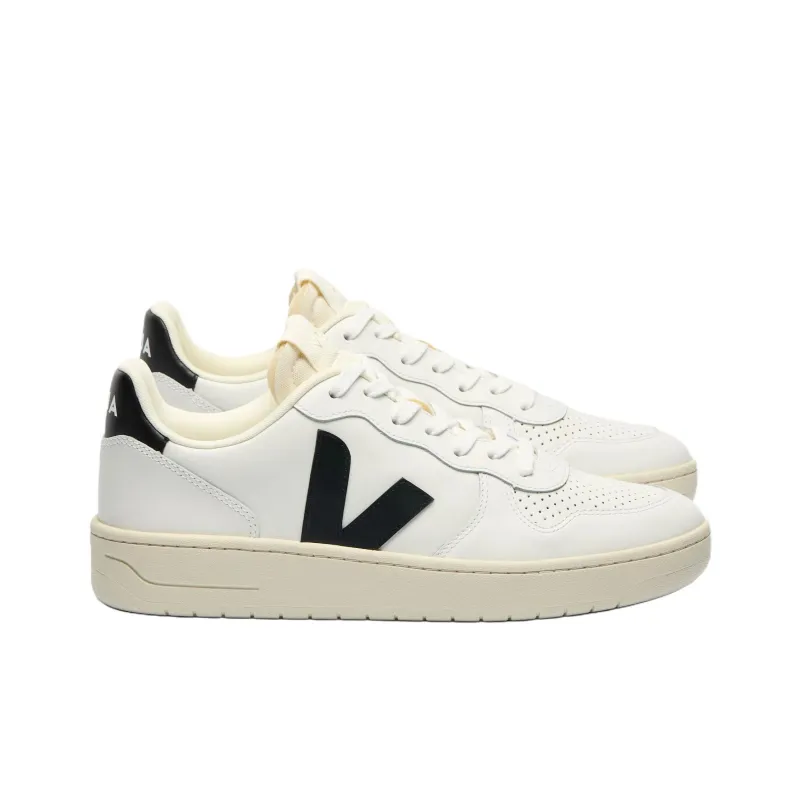 VEJA V 10 Low Top Skateboard Shoes Unisex White-2