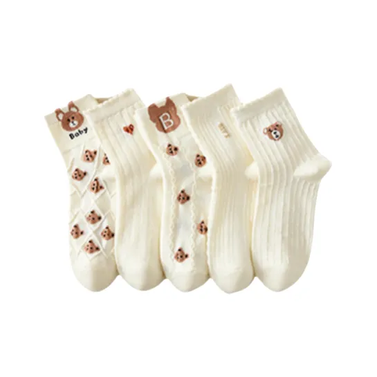 ALPLUME Mid Calf Socks Unisex 5 Pack-12