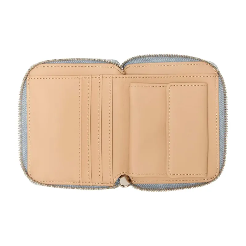 GUESS Artificial Leather Wallet Unisex Sky Blue-2