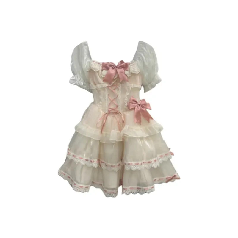 Peaches Peaches Short Sleeved Dress Women's-0