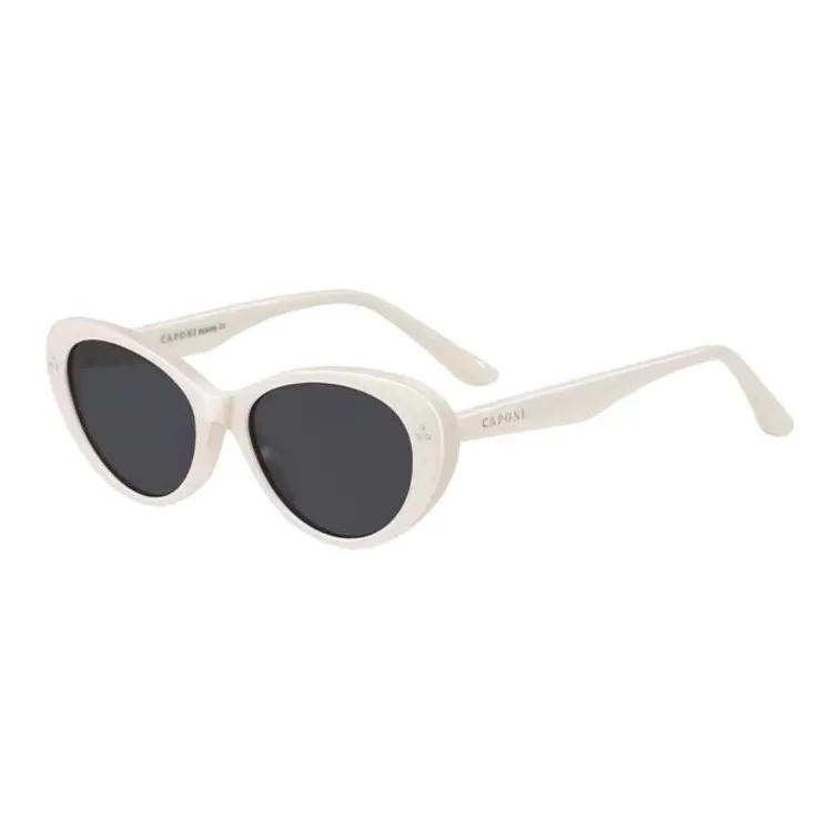 CAPONI Plate Frame Cat Eye Sunglasses Unisex Multicolor-0