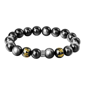 Lao Feng Xiang Obsidian Jade Bracelets Unisex