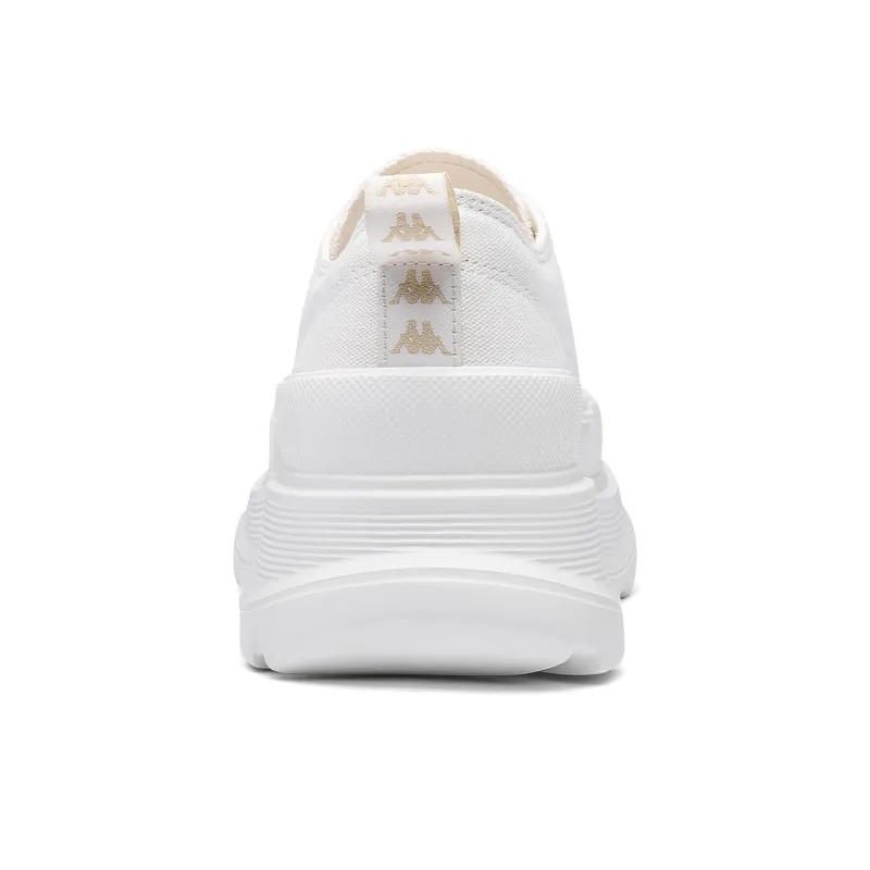 Kappa Back to Back Low Top Skateboard Shoes Women's Classic White-4