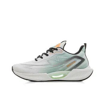 WARRIOR Running Shoes Men Low Top Beige/Green/Black
