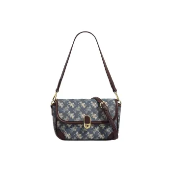 PESASRIE PVC Shoulder Bag, Crossbody Bag Regular Women's Blue