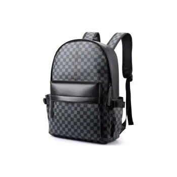 Teddy Bear Collection PU Backpack Men's Black/Brown