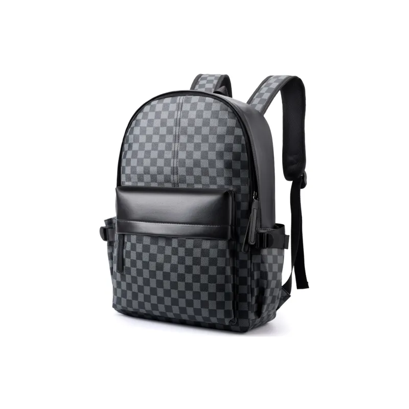 Teddy Bear Collection PU Backpack Men's Black/Brown-0
