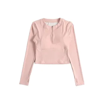 GUAILILUOLI Yoga Jackets Women's Pink