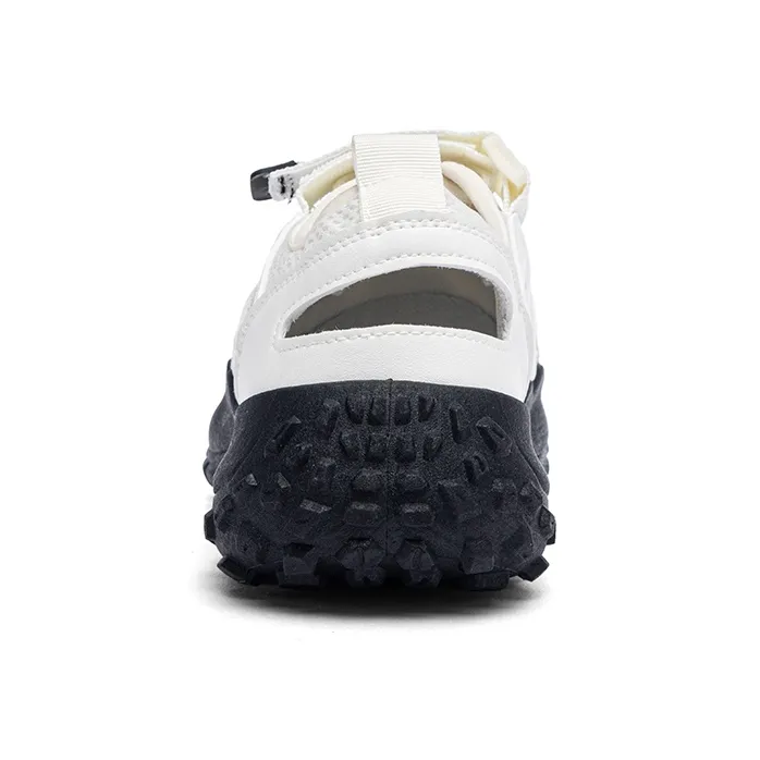Warrior Slip Resistant Odor Resistant Abrasion Resistant River Trekking Shoes Women's Beige Black-4