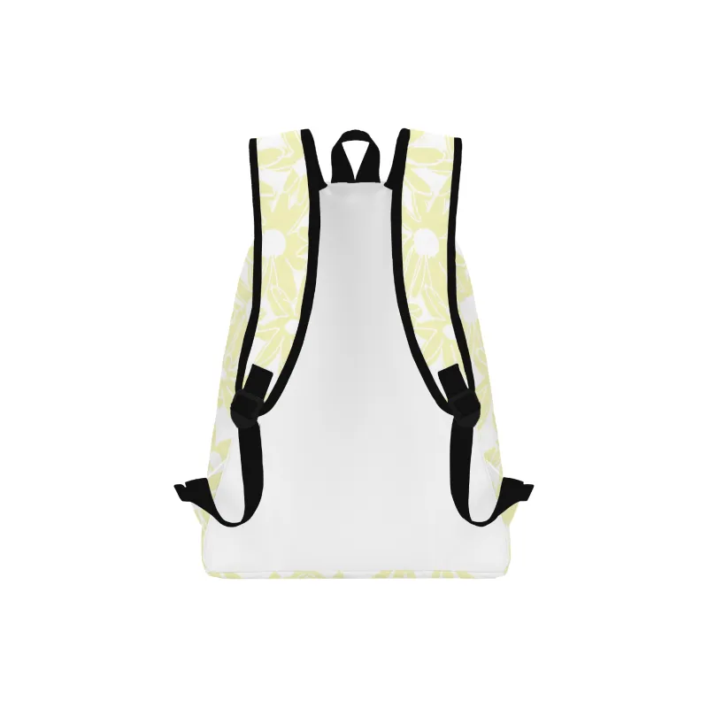 LOVVVVE Polyester Backpack Unisex Light Yellow-2