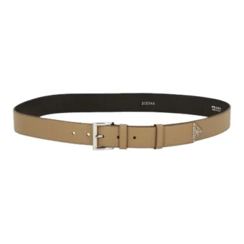 PRADA Leather Belts Men's Light Umber 