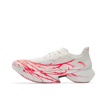 Anta C10 Pro Anti Slip Wear Resistant Low Top Marathon Running Shoes Women's White Red