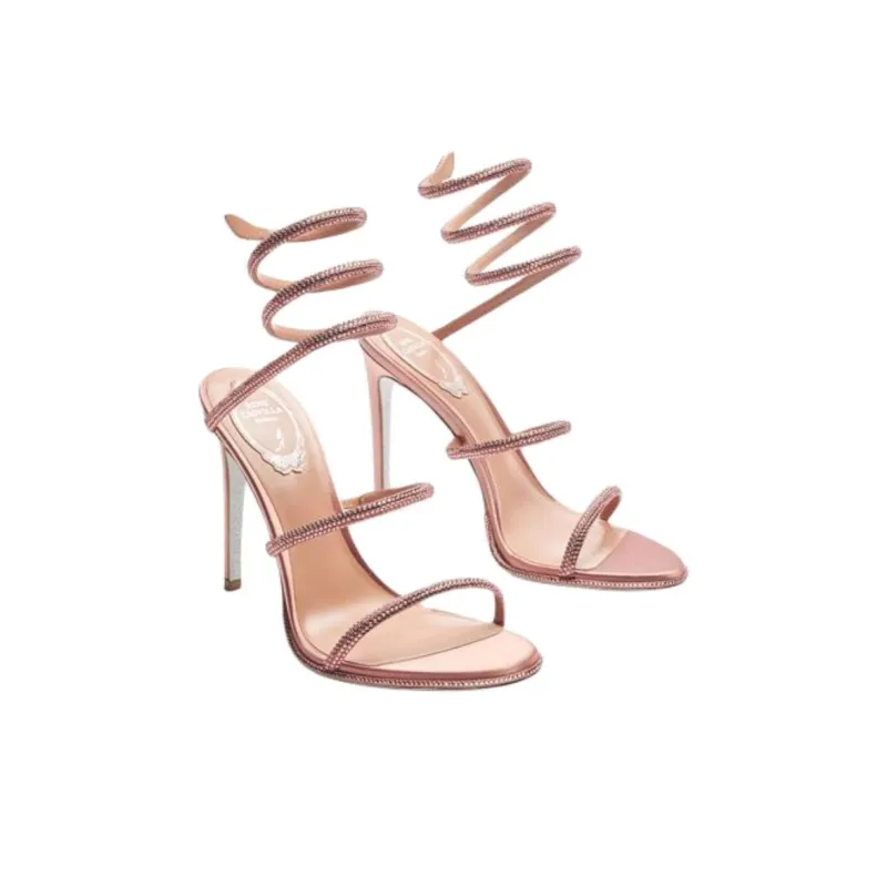 RENE CAOVILLA Strap Sandals Women's Pink-2