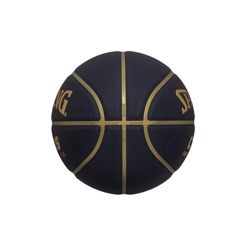 SPALDING TF Collection CROSS PU Basketball Black Gold Size 7 Training Competition Unisex-3