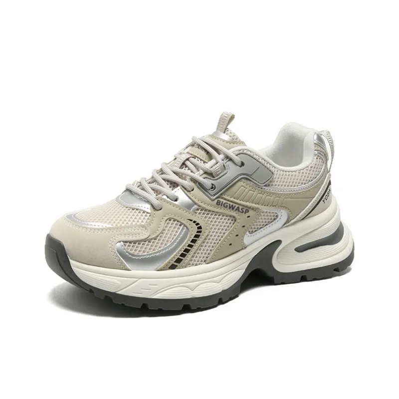 BIGWASP Anti Slip Wear Resistant Low Top Chunky Sneakers Men's-0