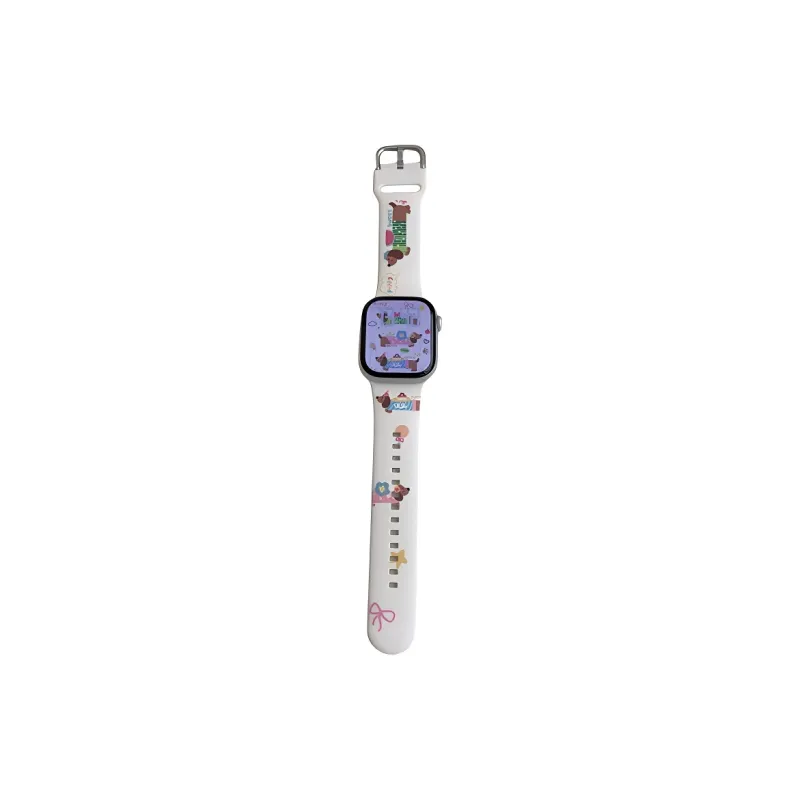 KVZUVUU Apple Compatibility Watch Band Silicone Material-15