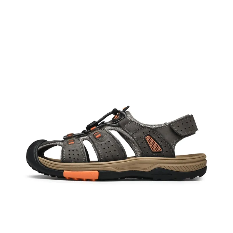 AIPSEN River Trekking Shoes Men's Gray-0