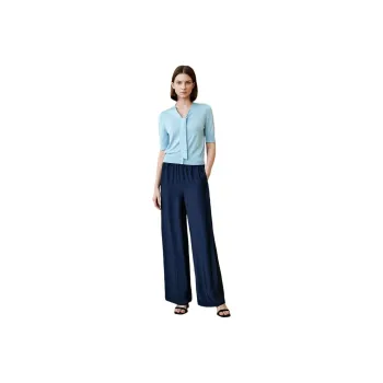 INSUN Casual Pants Women's Navy Blue