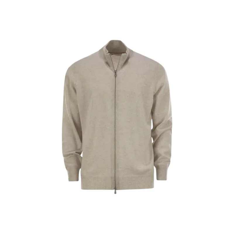Brunello Cucinelli Zipped Knitted Cardigan-0