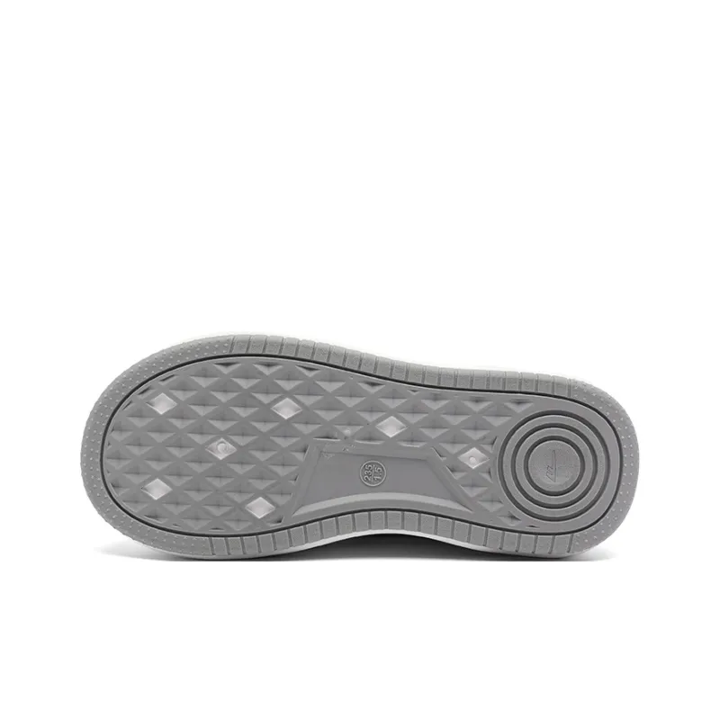 Warrior Anti Slip And Wear Resistant Height Increasing Low Top Skateboard Shoes Women's White-5