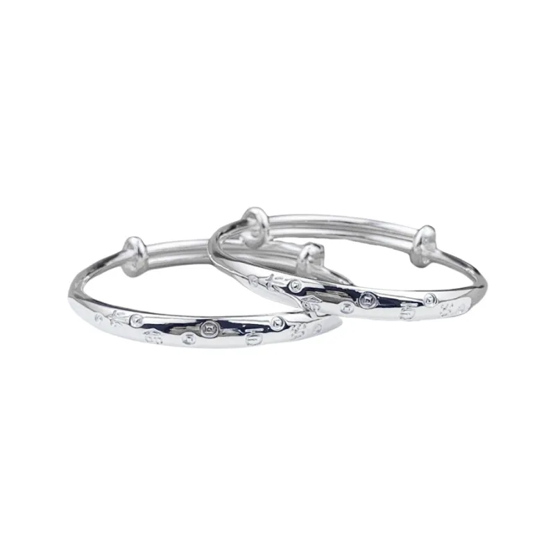 Phoenix Temple Jewelry S999 Fine Silver Sterling Silver Bracelets Kids'-0