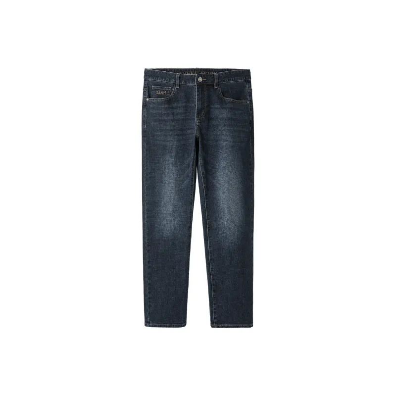 HLA Jeans Men Blue Gray Denim Gradient Dark 9C-0