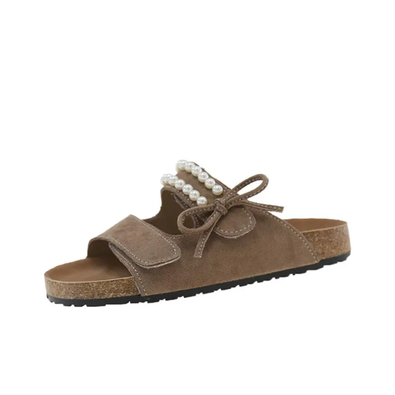 WUJI Rubber Sole Slip Resistant Abrasion Resistant Slide Slippers Women's-12
