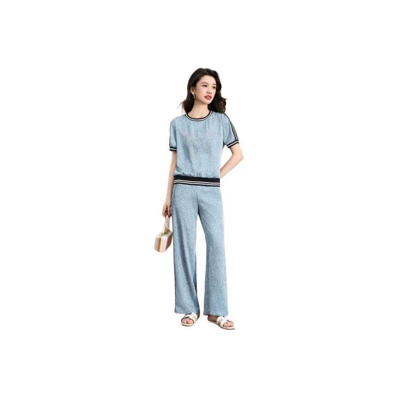 Mylan Casual Suits Women's Blue-0