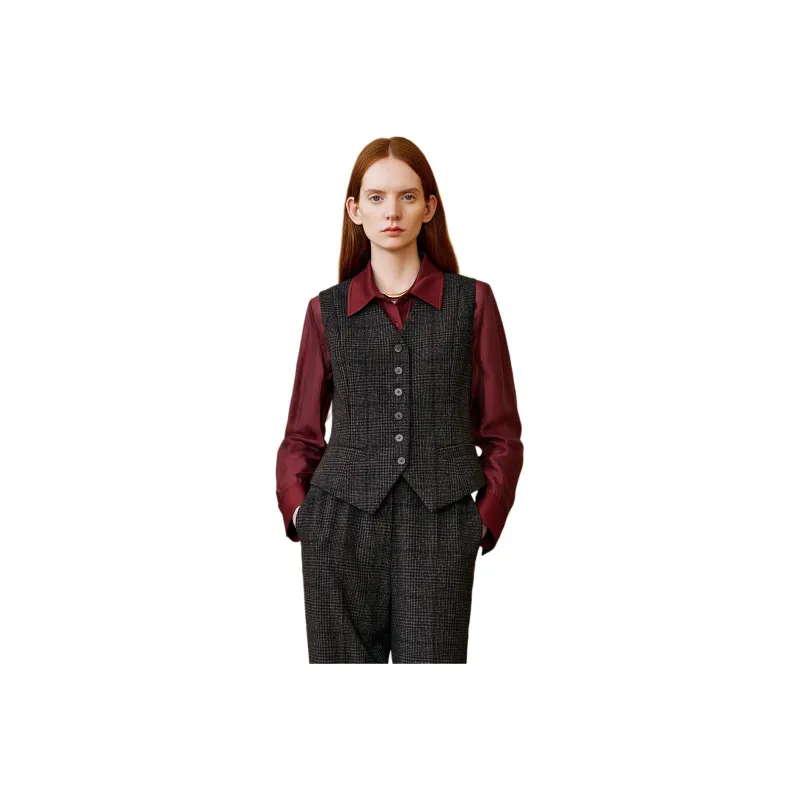 INSUN Vests Women's Dark Coffee-1