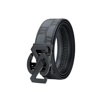 MILLIE'S Polyvinyl Chloride Leather Belts Men's Width 3.5cm