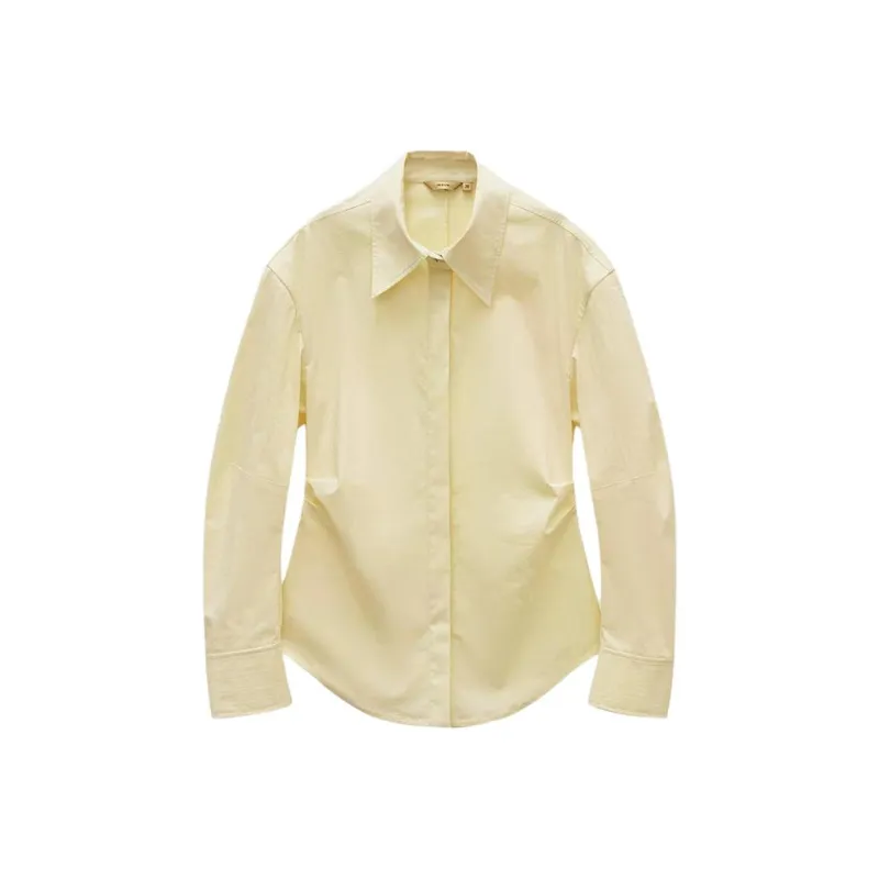 INSUN Shirts Women's Light Yellow-1
