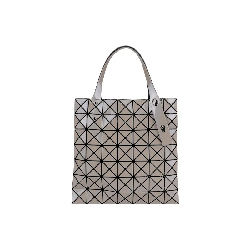 ISSEY MIYAKE Prism Polyvinyl Chloride Resin Tote Bag, Shopping Bag, Shoulder Bag, Handbag Women's Taupe-2