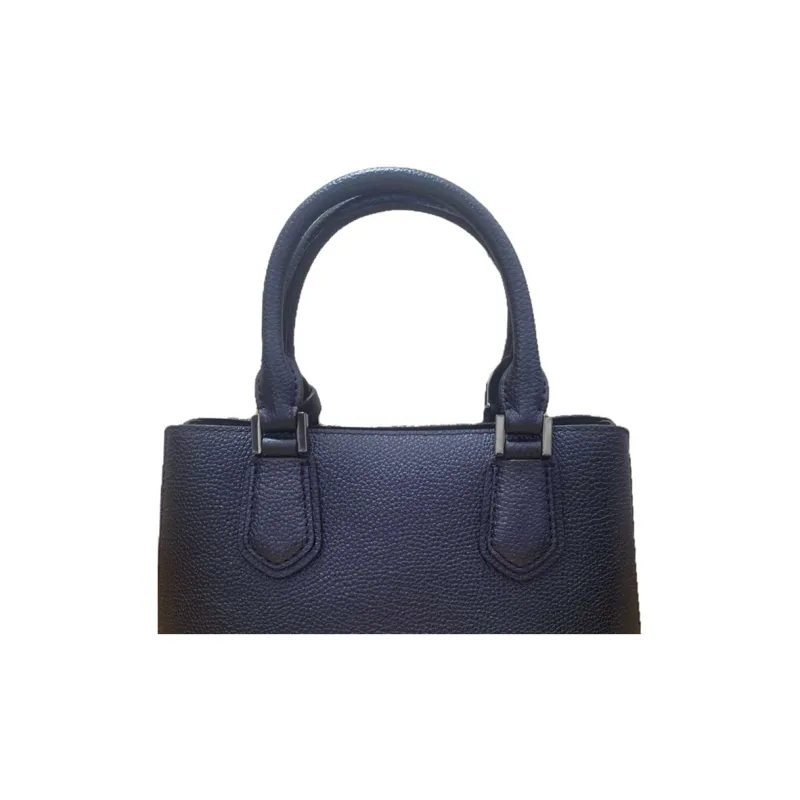MICHAEL KORS Adele Leather Handbag Large Size Women's Midnight Blue-4