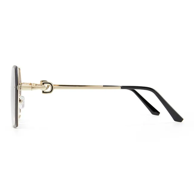 CinvaiKrose Metal Irregular Shape Sunglasses Women's-5