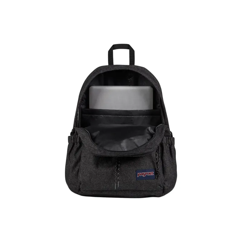 JanSport Recycled Polyester Backpack Men's Black Gray-5