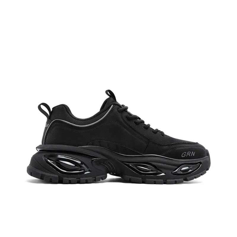 K bird Abrasion Resistant Lightweight Height Increasing Low Top Chunky Sneakers Men's-1