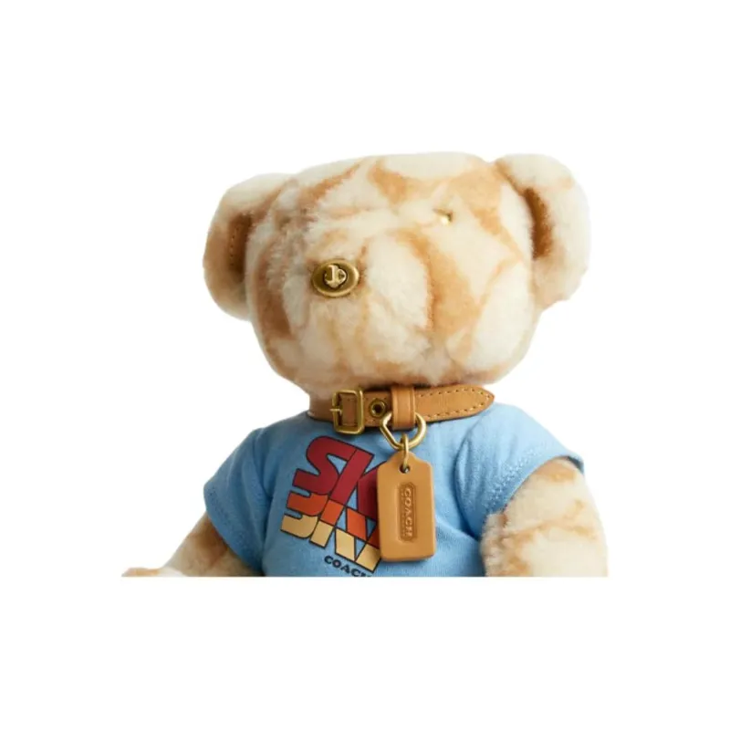 COACH Sheepskin Plush Bear Bag Accessory Women's Multicolor-1