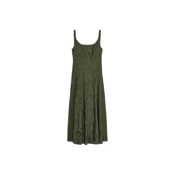 ZARA Slip Dresses Women's Dark Khaki