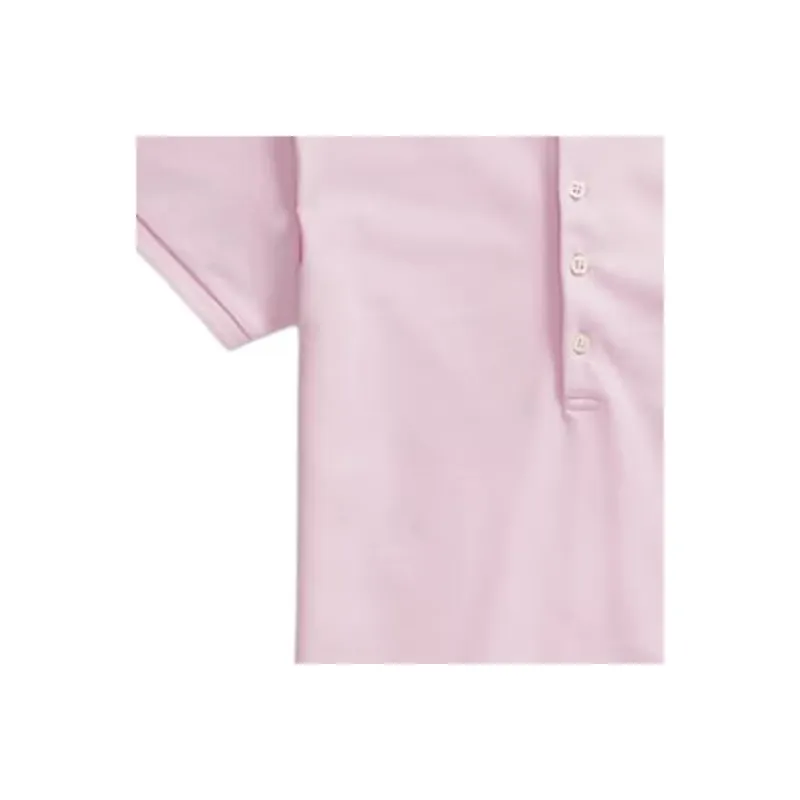 Polo Ralph Lauren Stretch Mesh Julie Polo Slim Short Sleeve Polo Shirt Sunkissed Pink-4