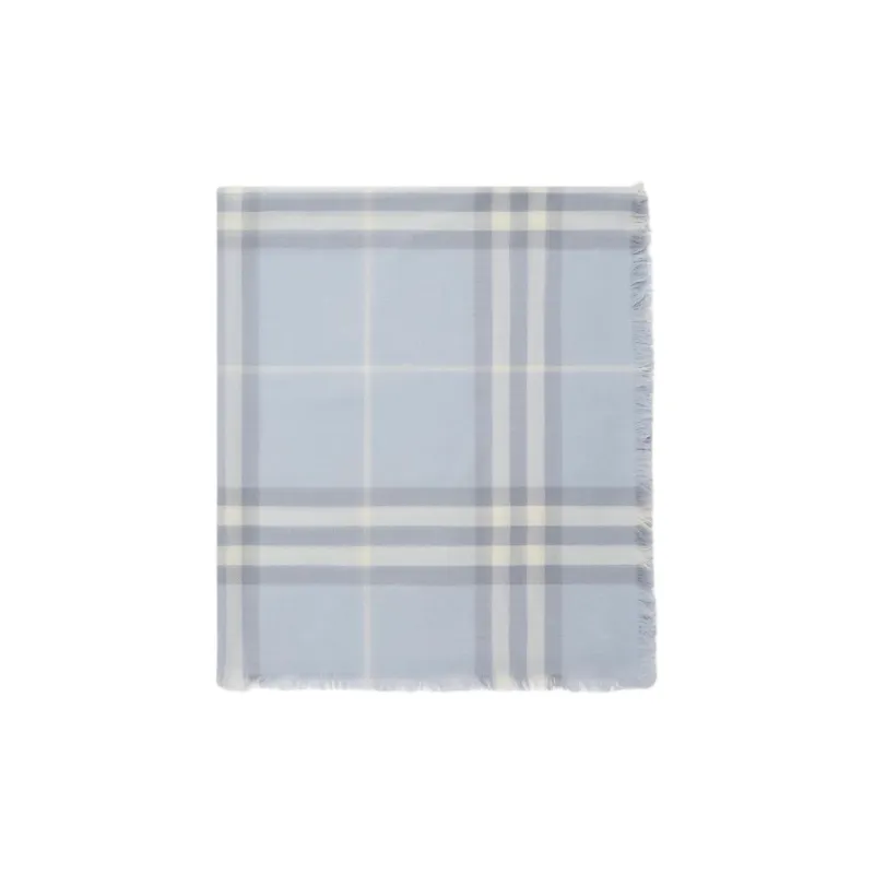 Burberry Checked Wool Scarf-1