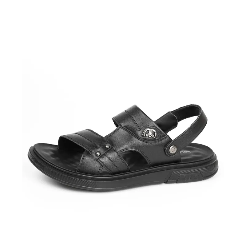 Mulinsen Beach Sandals Men Black/Brown-2