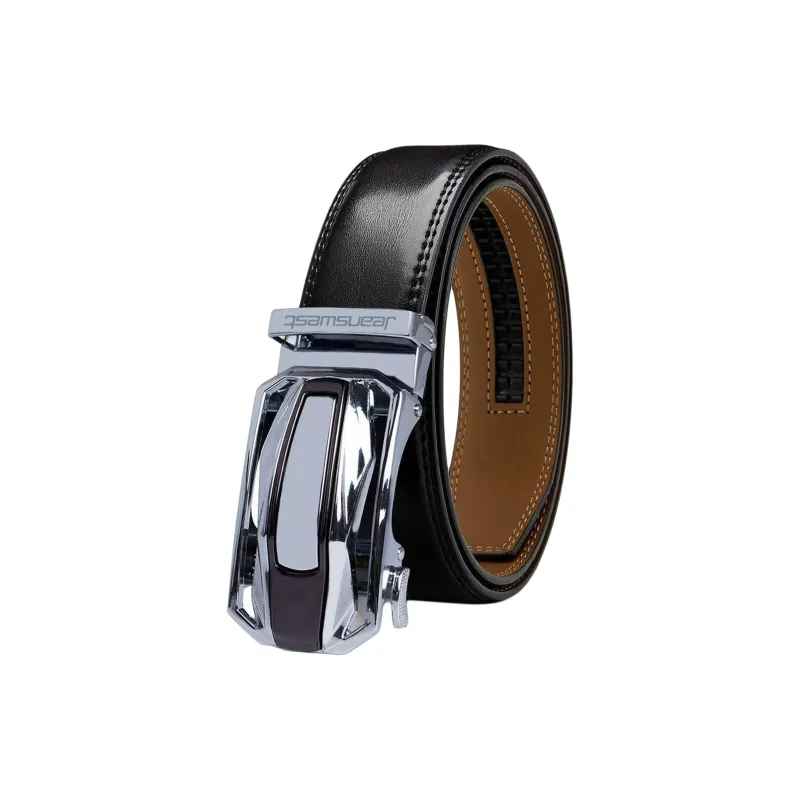 JEANSWEST Cow Split Leather Belts Men's 3.5cm-2