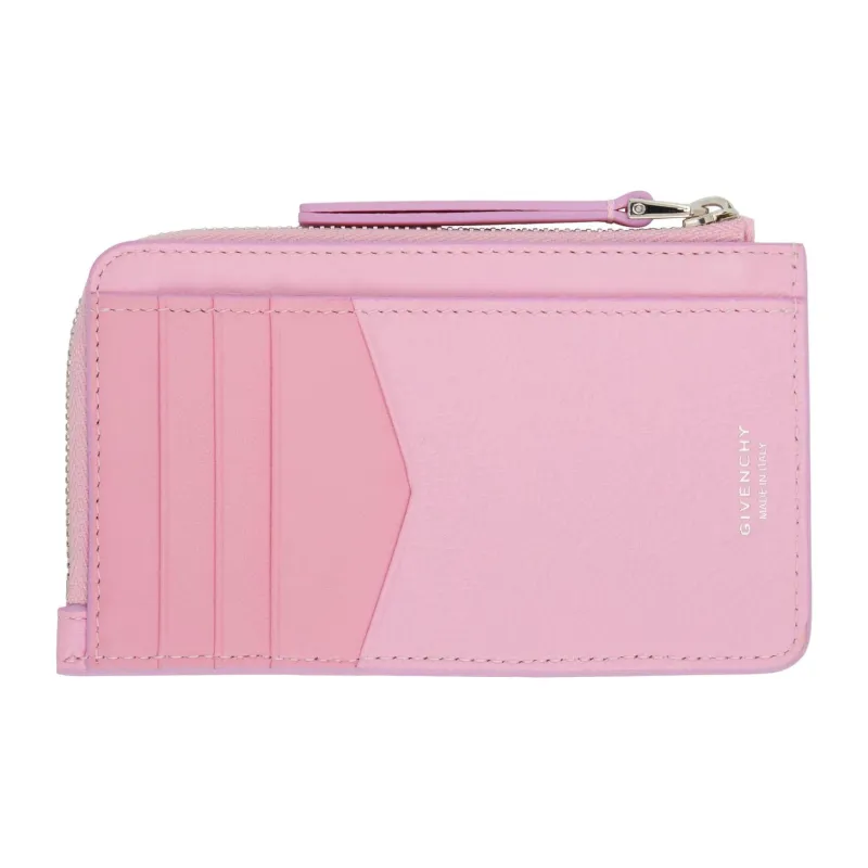 Givenchy Voyou Padlock Card Holder Card Holder Women's Pink-1