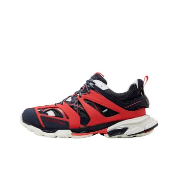 Balenciaga Track Led Low Top Casual Shoes Men's Red Black