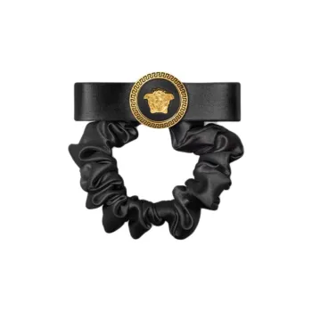 VERSACE Viscose Hair Tie Women's Black