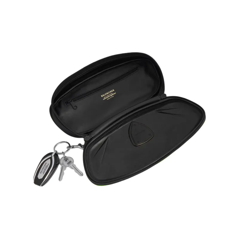 Balenciaga Automobili Lamborghini Collaboration Polyamide Clutch Men's Green-3